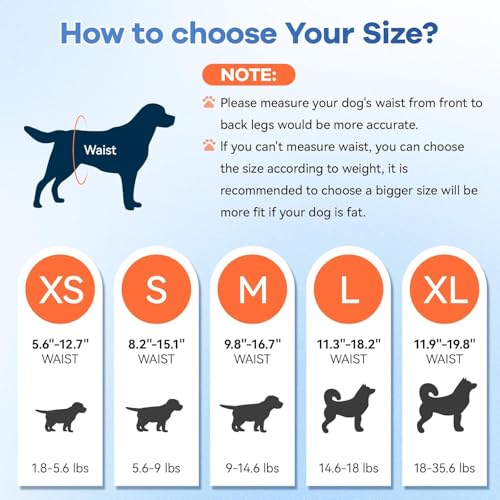 Image of Disposable Dog Diapers Count Absorbent Soft Puppy Doggie Diapers for Female Dogs with Stretchy Waist Puppy Diaper in Heat Period Excitable Urination (S 50PCS)