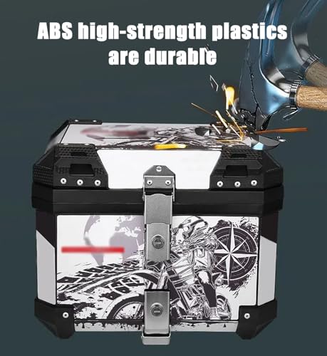 Top case de moto 45L étanche et robuste contre le vol et la pluie - 4
