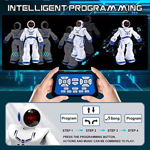Robot programmable enfant avec télécommande et contrôle gestuel intelligent