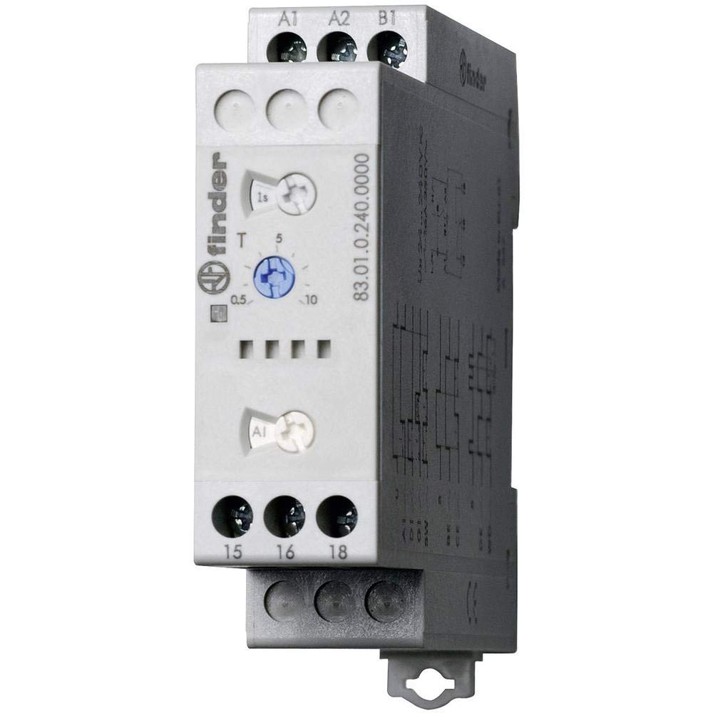 Finder série 83 - Relais minuterie modulaire Multifonction 240 V/Courant continu