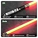 CUSTOM SABER Smooth Swing RGBX Light Saber, Motion Control to Turn on/Off The Blade, 16 Sound Fonts Light Saber, Support Dueling, Belt Clip and Blade Plug-Black
