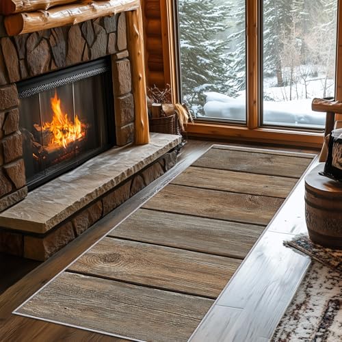Generisch Läufer Flur Landhausstil Holz 60x120 cm, Waschbarer Teppich Flur Holzoptik Küchenteppich rutschfest, fußmatte, Teppich Schlafzimmer, Innen Carpet Teppiche Lang Dünn, Flur Deko Generisch Läufer Flur Landhausstil Holz 60x120 cm, Waschbarer Teppich Flur Holzoptik Küchenteppich rutschfest, fußmatte, Teppich Schlafzimmer, Innen Carpet Teppiche Lang Dünn, Flur Deko