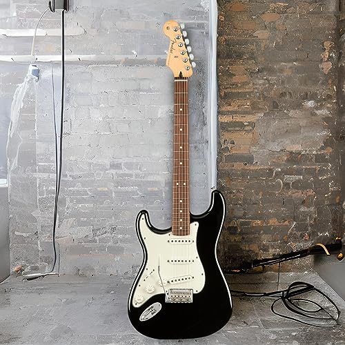 Image of Fender 0144513506 (Player Stratocaster Left-Handed Electric Guitar, Pau Ferro Fingerboard, Black)