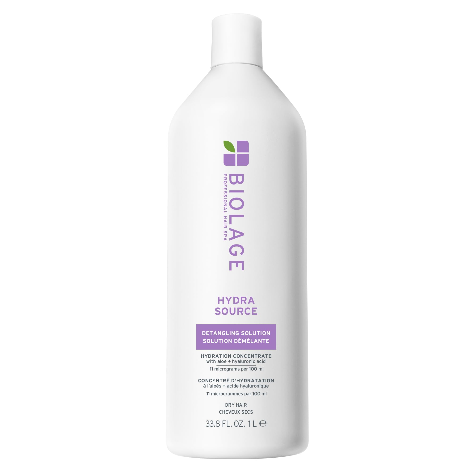 BiolageHydra Source Detangling Solution - For Dry Hair, Detangles & Controls Static For Less Frizz & Fly-Aways, Paraben-FreeCradle to Cradle CertifiedCradle to Cradle CertifiedCradle to Cradle Certified