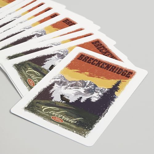 Lantern Press naipes poker Breckenridge Colorado miniatura 5