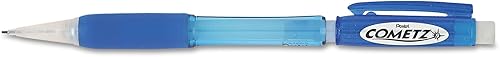 Pentel Cometz - Portaminas, HB #2, 0.035in, barril azul, docena