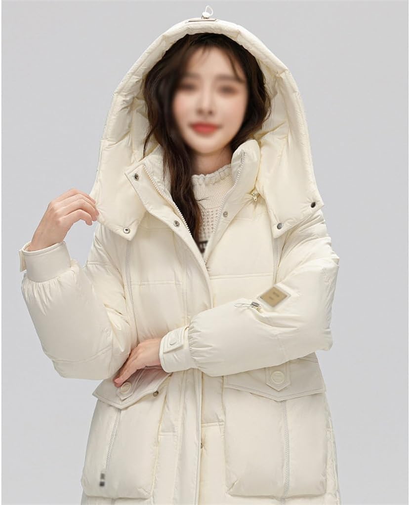 Women's Autumn And Winter Down Jacket Casual Design Warm Straight Large Pockets