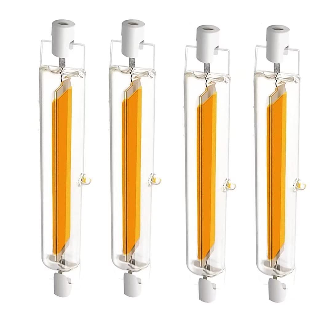 Mineliste R7S LED Bulb Dimmable 20W R7S 118mm LED Bulb Natural White 4500K, Double Ended J Type Replacement Halogen 100W 200W Bulb 360°Beam Angle AC 220-240V 4PCS