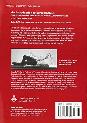 Introduction to Error Analysis: The Study of Uncertainties in Physical Measurements