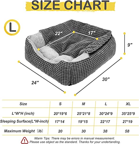 JOEJOY-Large-Dog-Bed-Warm-Hooded-Puppy-Bed-Luxury-Super-Soft-Pet-Cave-Bed-Medium-Washable-Pet-Beds-for-Dogs-76x61cm