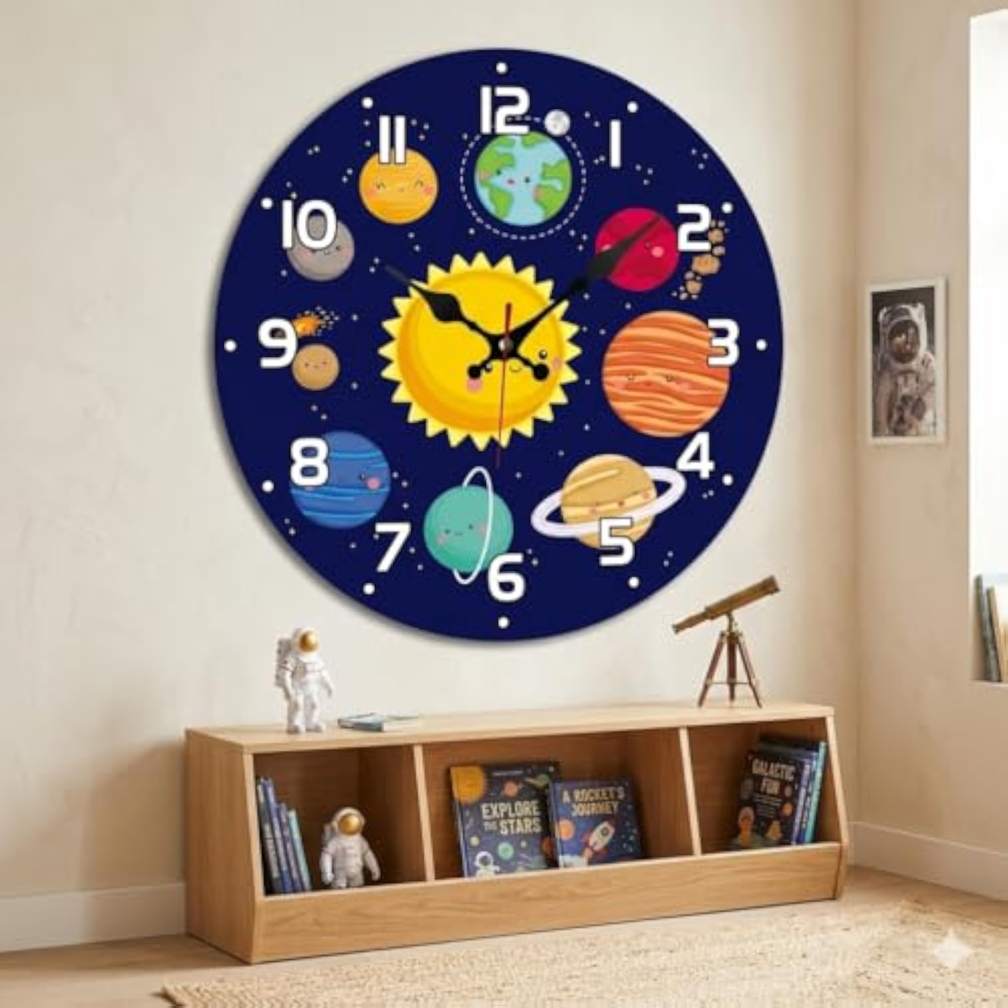 Solar System Kids Wall Sticker, Space Theme Decor