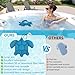 RGJ Hot Tub Scum Absorber Turtle, 2PCS Reusable Hot Tub Oil Absorbing Floating Sponges for Spa/Pool, Hot Tub Scum Sponge Accessories to Soak Up Oils & Keep Water Clean