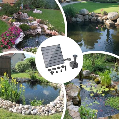 Fontaine solaire à eau 1,5W fontaine à énergie solaire pour cour et jardin