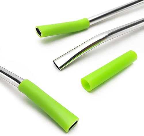 Miniatura 3 de GFDesign Yerba Mate Bombilla - Pajitas de filtro de calabaza para beber, puntas de silicona suaves a prueba de calor, acero inoxidable 188 de grado