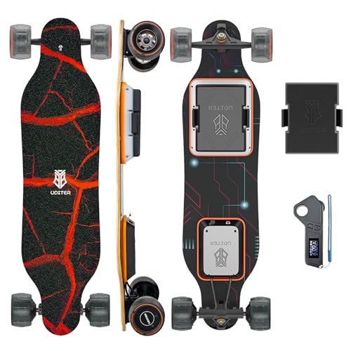 Uditer Electric Skateboards 1 Battery, S3 Electric Longboard with Remote and...