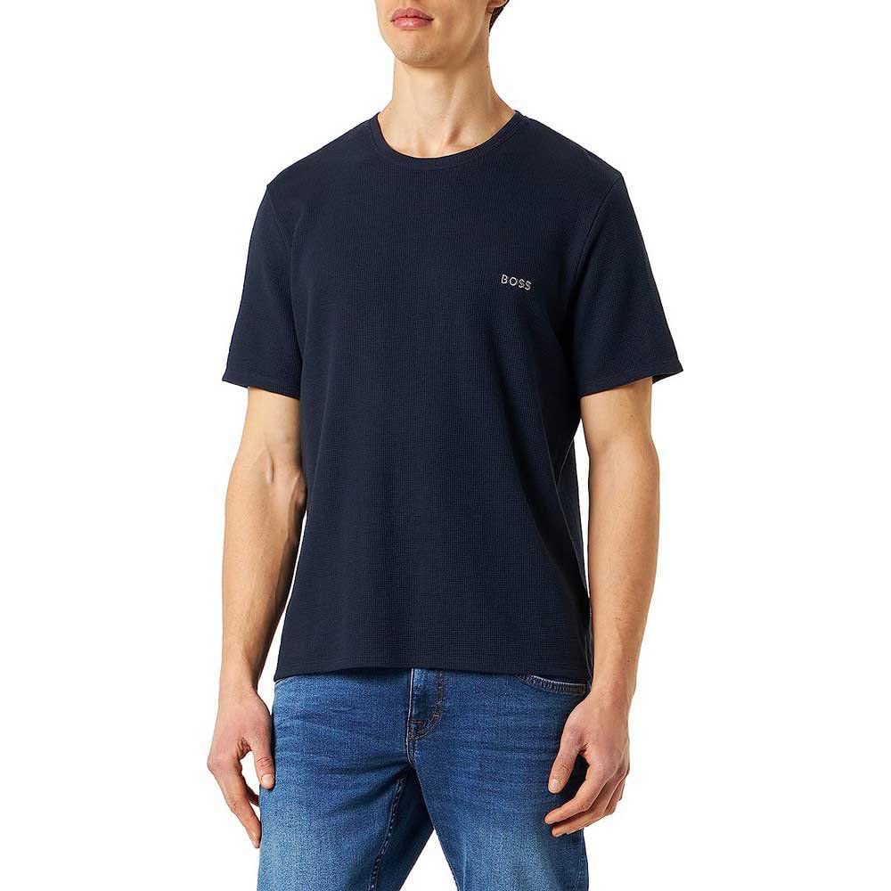Boss Camiseta Waffle Camiseta de Pijama Hombre