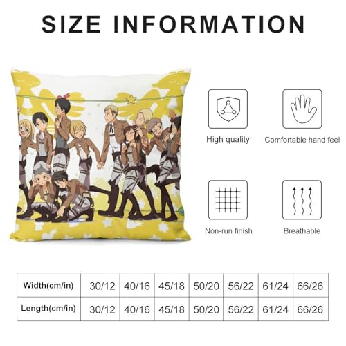 軽量 進撃の巨人 ベッドカバー モダン 書斎 デザイン 20 "x20 "