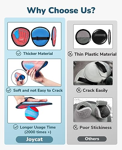 image for JoyCat Toss and Catch Ball Game Set，Toddler Kids Baseball Glove Stic