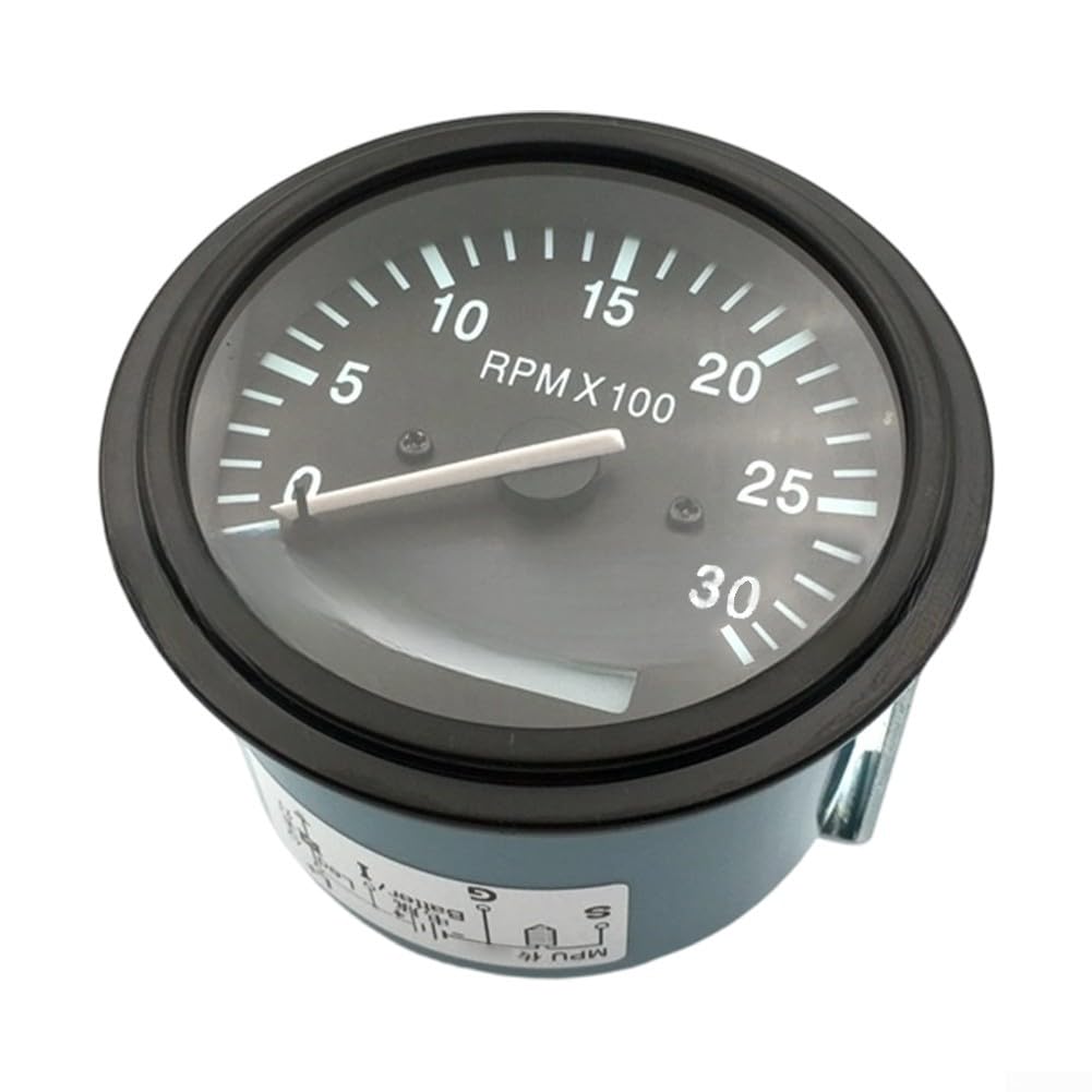 Tacómetro puntero, 0-3000 RPM, 100-199 dientes, cubierta impermeable, para grupos electrógenos y cajas de instrumentos