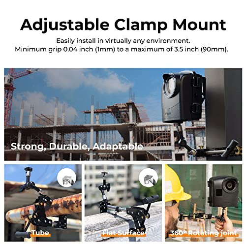 Image of Brinno BCC2000 Construction Time Lapse Camera Bundle - 1080P Outdoor Project Monitoring System with TLC2000 Camera, Industrial Clamp, & Weather-Resistant Housing - Up to 1-Year Battery Life
