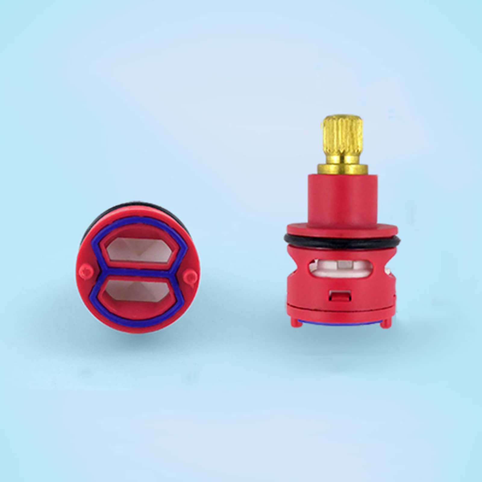 Faucet Cartridge Replacement Spare Valves Tap Cartridge 18/22/25/31mm Ceramic Disc Water Mixer Inner Control Kitchen and Basin Faucet Valve J-25mm(K 22mm)