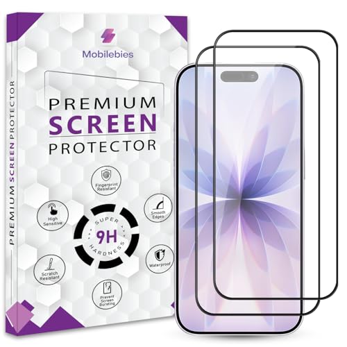 Image of Premium Tempered Glass Screen Protector Guard For iPhone 17 / iPhone 17 Pro (6.3 Inch, Pack of 2) | HD Clear, 9H Hardness Shatterproof, Edge to Edge Coverage With Easy to installation kit