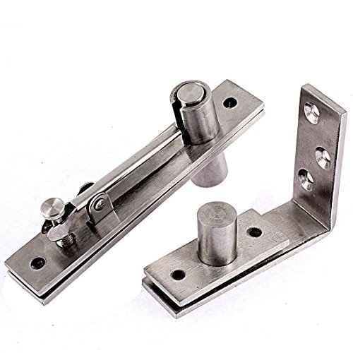 Tambee Pivot Hinge Shaft Stainless Steel 360 Degree Rotation Silver Tone 18Mm Dia Shaft Hardware For Door And Cabinet 20.5Cm Long #TOP1
