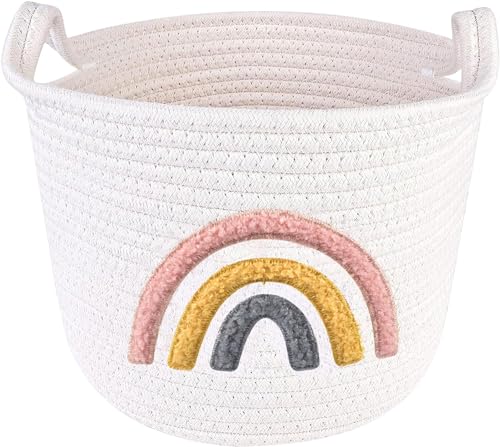 Forhome Cesta Ropa Sucia Bebe, Cesta de Juguetes para Niños, Cestas Almacenaje, Duradero, Pequeño y Exquisito, Acabado Multifuncional, Muy Adecuado Para el Hogar, Juguetes y Lavandería