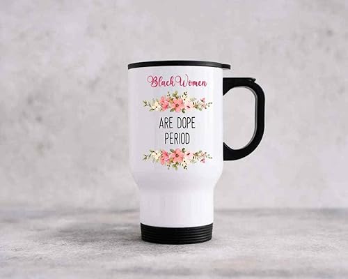 Miniatura 2 de Inspirational Gift for Women, for Mother's Day - Love Africa Afro with, Multicolor 14 Oz White Stainless Steel Travel Mug