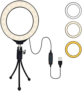 Live Fill Light,Fill Light Live Fill Light 6 Inch/16cm Desktop Ring Light Mobile Phone Beauty Selfie Live Light (6" Ring Light)