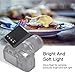 Mini Flashlight, Portable Digital On-Camera Flash Speedlite, Hot Shoe Mount Flashlight for DSLR Cameras