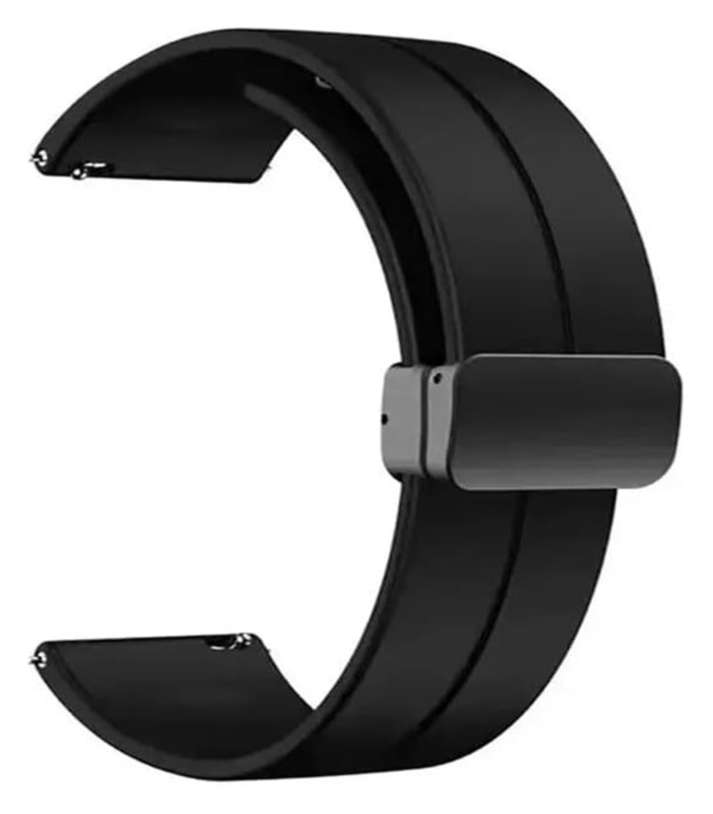 Bracelets en silicone avec boucle en acier inoxyda Bracelet en silicone 20mm 22mm Bracelet de montre en Silicone étanche boucle pliante magnétique bande à dégagement rapide bracelets de montre univers