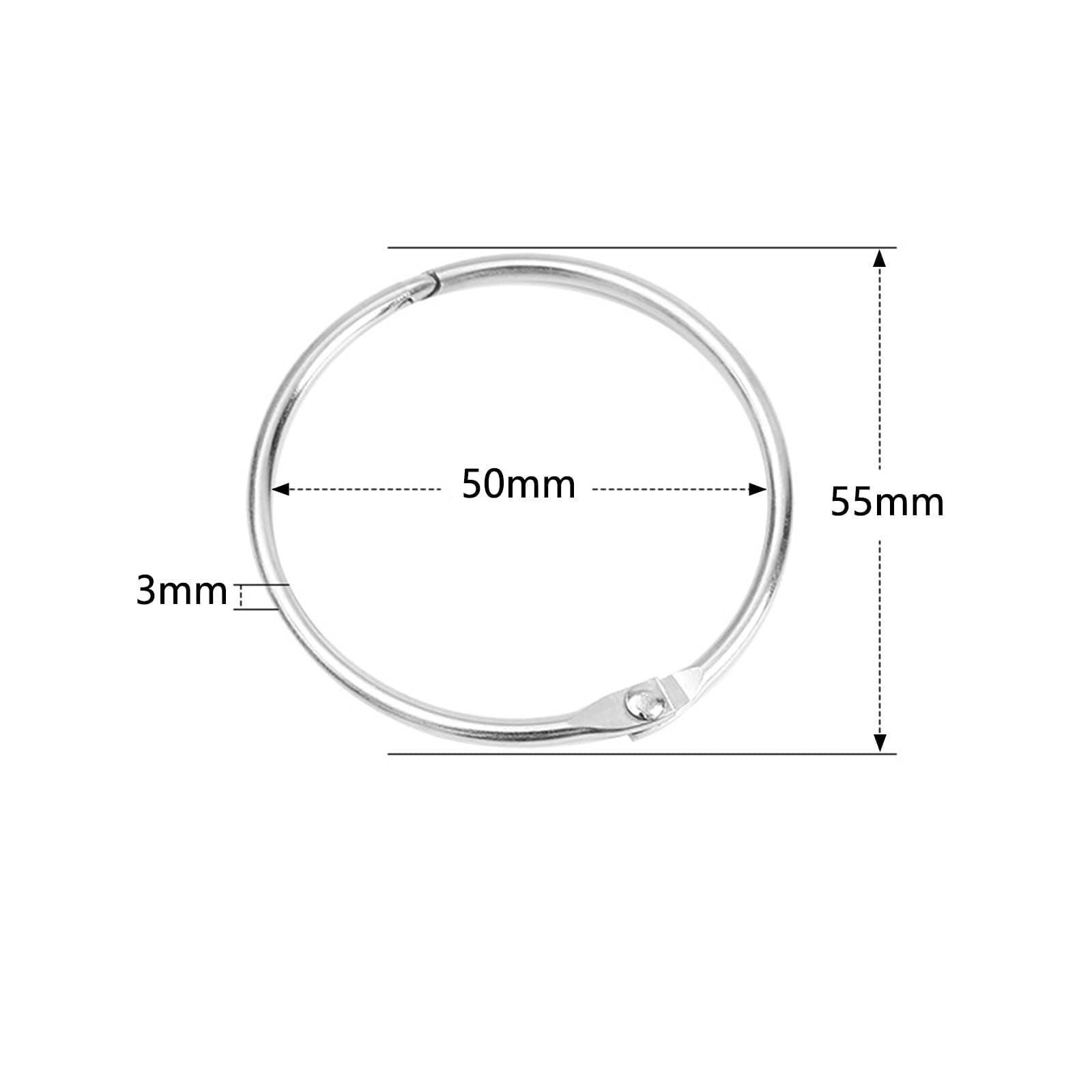 12 Pcs Metal Shower Curtain Rings, Rustproof Hooks for Bathroom Easy Glide for Shower Rail Changing Room, Windows, Hotel - Image 2
