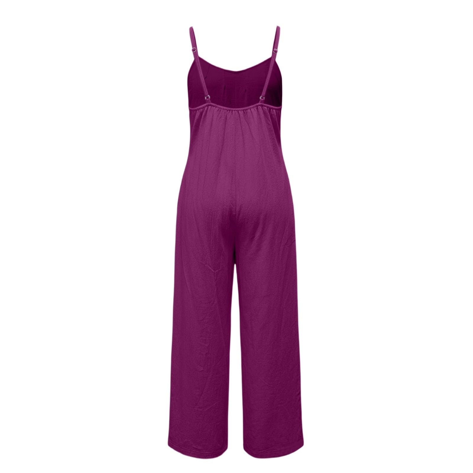 Tuta estiva da donna, senza maniche, elegante, con schiena scoperta