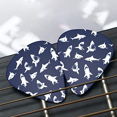 Lot de 12 médiators tendance et durables avec motif requin pour guitare électrique et basse - Les Beatles, Paul McCartney, John Lennon, RIngo Starr, George Harrison Lot de 12 médiators tendance et durables avec motif requin pour guitare électrique et basse – Image 8