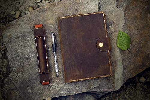 Personalized real genuine leather cover case for RHODIA pad notebook No 16 A5 size NA505RAS2