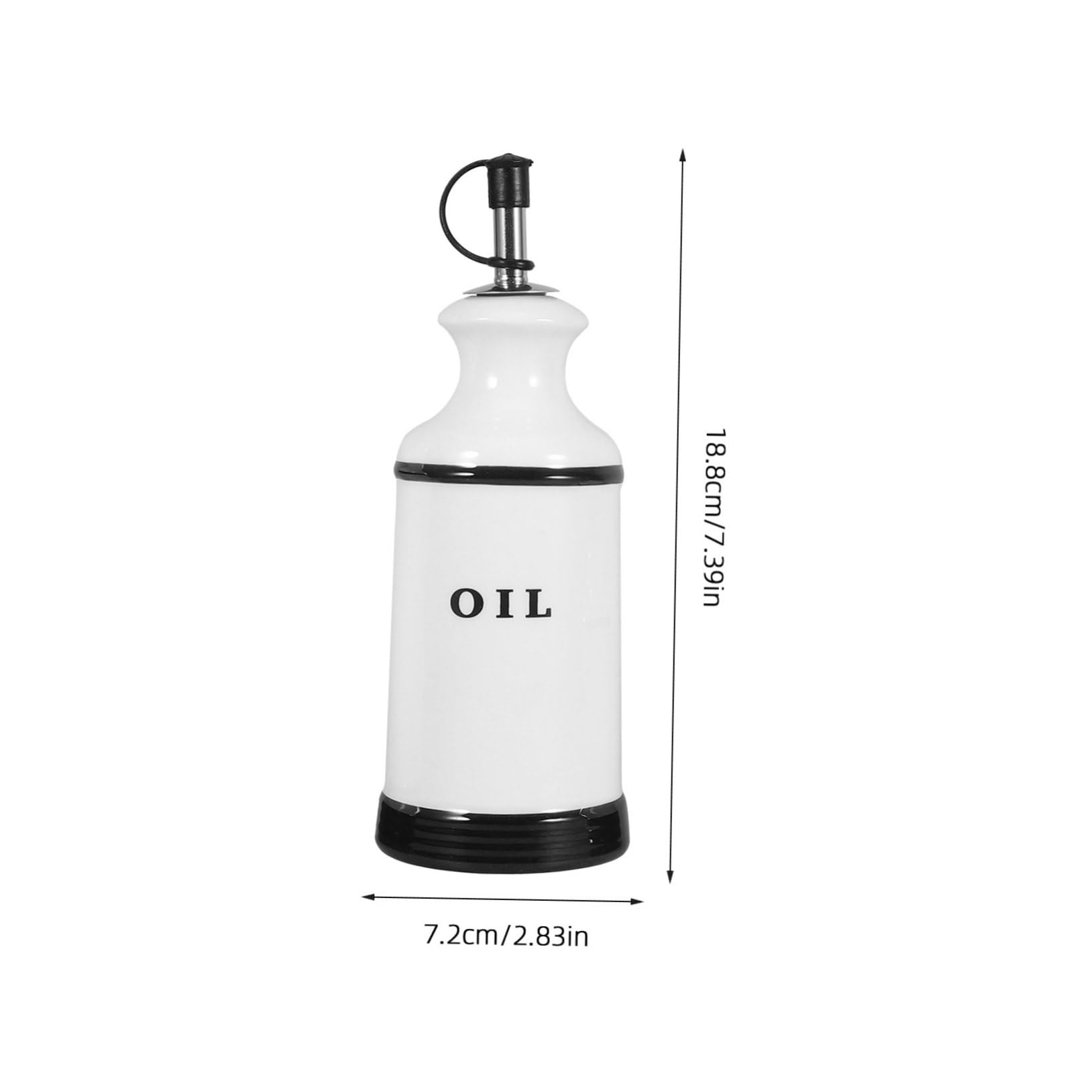 COLLBATH 4piezas Frascos De Condimentos Cerámicos Para Cocina Dispensador De Sal y Pimienta Organizador De Especias Para Aceite Vinagre y Aderezo Decoración De Cocina