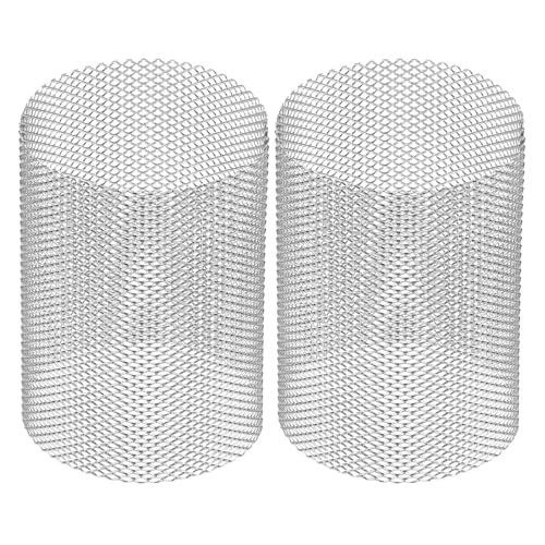 Image of PATIKIL 2 Pcs 52mm OD Strainer Mesh, 70mm H Screen Y Shaped Strainer Filter Valve Mesh Screen 304 Stainless Steel Strainer Mesh for Debris Pump Water Oil Separation