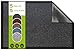 SQUATCH® | Tapis d'entrée intérieur | Paillasson Durable et antidérapant | Absorbe l'eau et Ramasse la Saleté | Facile à Nettoyer | Collection Spectrum (Anthracite, 40x60cm)