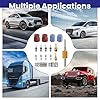 17Pcs Air Conditioning Valve Core Kit Removal Tool Car R12 and R134a Valve Core Disassembly Tool Seal Kit Service Port Seal Cap Valve Stem Core for Car Air Conditioning Repair Parts Line Maintenance #5