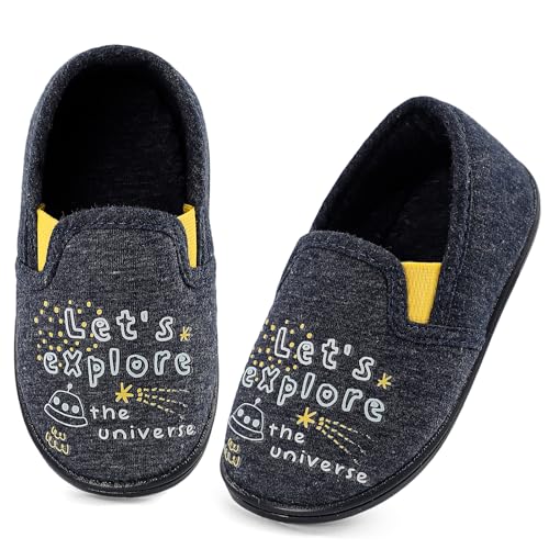 MK MATT KEELY Zapatillas de Estar por Casa Niño Pantuflas Invierno Espacio Infantiles Zapatos Antideslizantes Suave Interior,Gris oscuro,EU26 MK MATT KEELY Zapatillas de Estar por Casa Niño Pantuflas Invierno Espacio Infantiles Zapatos Antideslizantes Suave Interior,Gris oscuro,EU26
