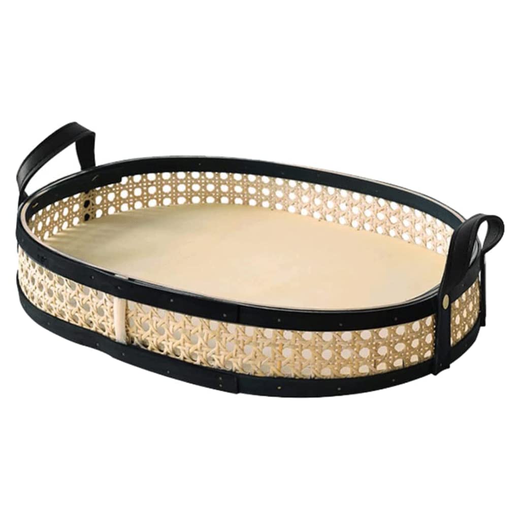 LIOONS Panera, Cesta De Almacenamiento De Mimbre, Cesta De Pan Tejida A Mano, con Asa Panera De Almacenamiento De Pan, Almacenar Postre Fruta Pan