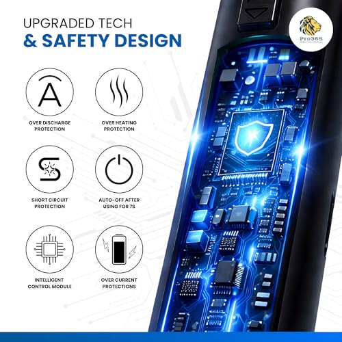 Image of PRO365 Premium Metallic 27 CMS USB Rechargeable Electric Candle Lighter | 1 Year Warranty | Windproof Flameless Arc | 360 Flexible Neck | Safety Lock & LED Indicator | Black