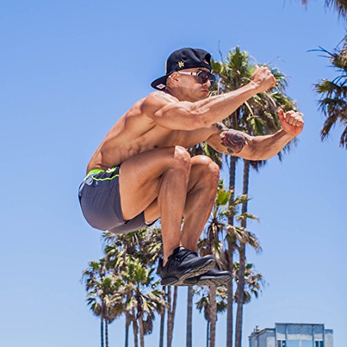 image for YoungLA Men's Bodybuilding Gym Running Shorts 101 | NeonStrap Small, N