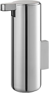 blomus Seifenspender MODO mit Wandhalterung | Edelstahl Poliert | 165 ml | 5,5L x 9B x 16H cm | Handseifenspender aus poliertem Edelstahl | Flüssigseifenspender