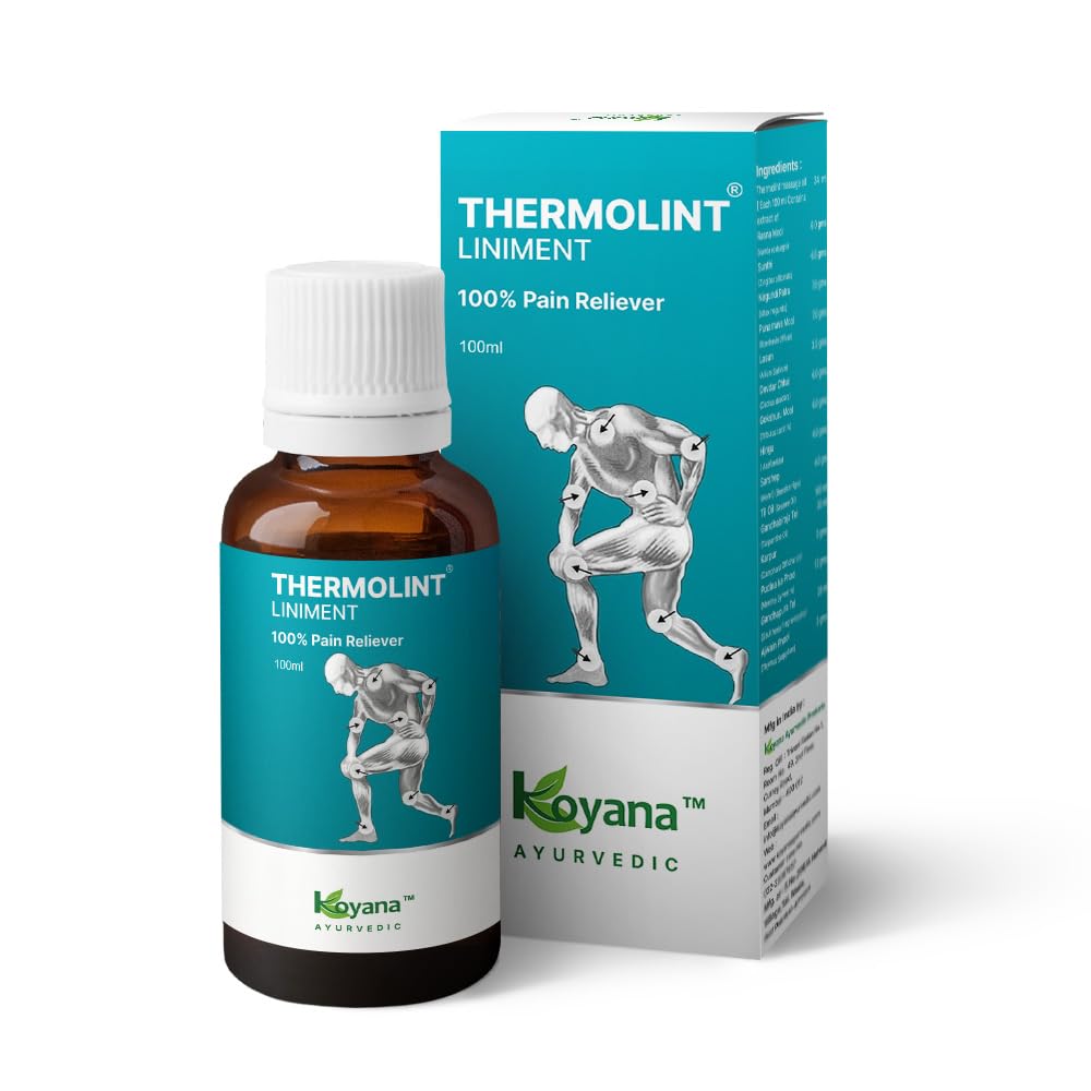 Thermolint Liniment Ayurvedic pain Relief Oil 100 ml koyana ayurvedic