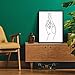 Abstract Fingers Crossed Hand Wall Decor Art Print Poster -11