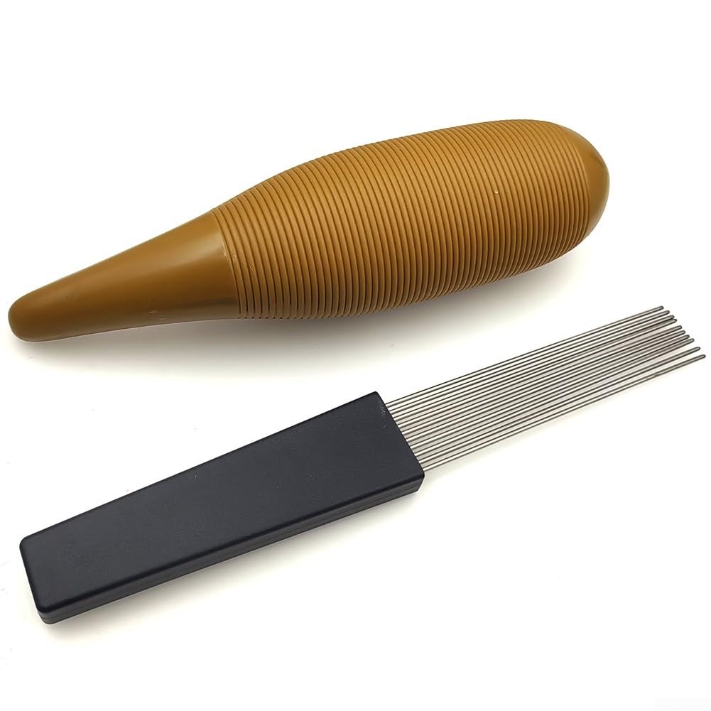 Latin Percussion Guiro mit solidem Pinsel, einzigartige Form und Design für verbessertes Musikerlebnis (A)