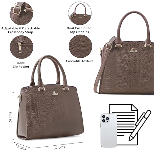 Image of Lavie Ushycroc Women's Medium Dome Satchel Handbag | Satchel Bag for Work | Ladies purse | Stylish Shoulder Bag | Gift For Women