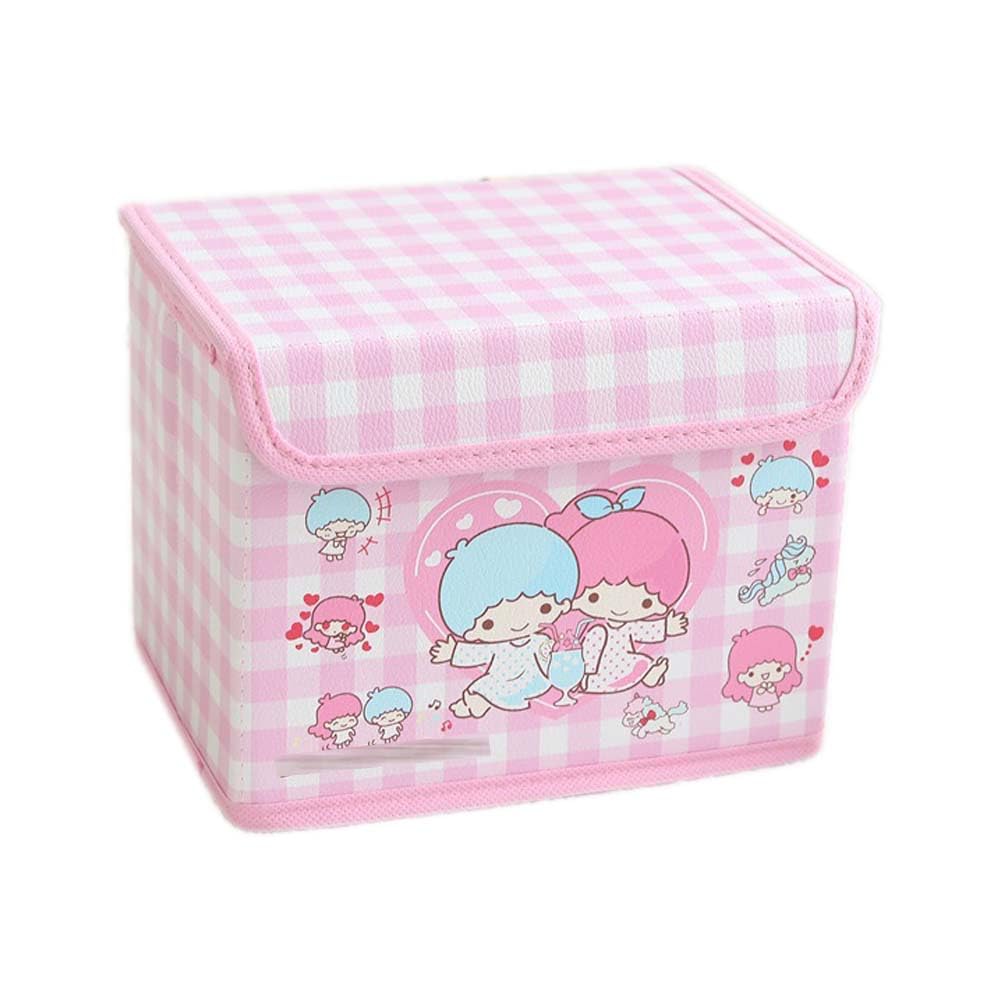Kawaii Collapsible Storage Bin, Cute Storage Box Foldable Baskets Office Desk Organizer Cute Room Decor